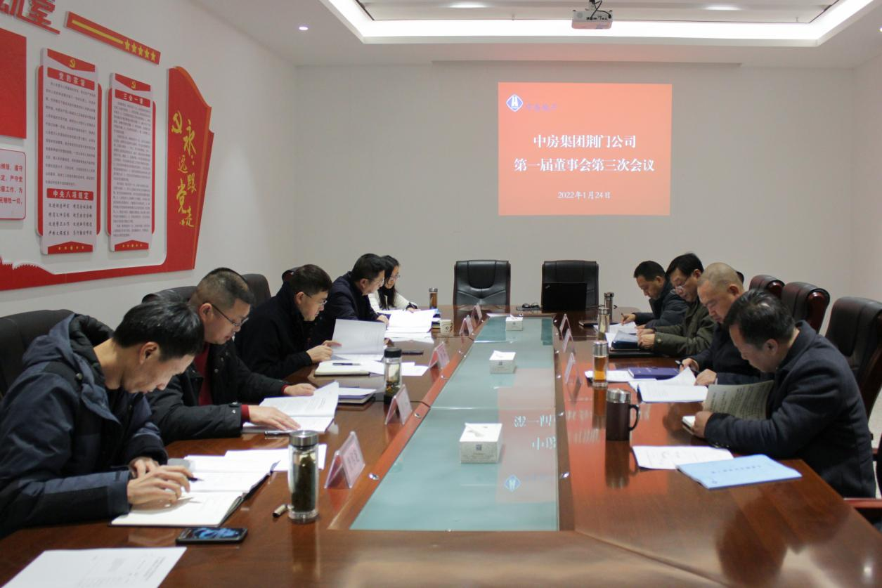 中房公司召开第一届董事会三次会议